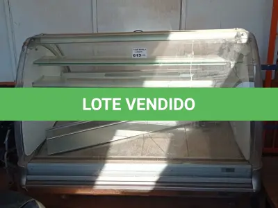 LOTE 613 - 01 BALCÃO REFRIGERADO PARA TORTERIA. (NO ESTADO, LEILÃO NÃO TEM GARANTIA E NEM DEVOLUÇÃO, SUJEITO A POSSÍVEIS AVARIAS VISÍVEIS/OCULTAS E/OU AUSÊNCIA DE COMPONENTES).
