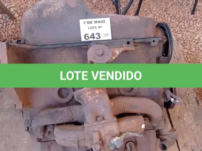 LOTE 643 - 01 MOTOR DE OPALA 4CC PARA RESTAURAR. (NO ESTADO, LEILÃO NÃO TEM GARANTIA E NEM DEVOLUÇÃO, SUJEITO A POSSÍVEIS AVARIAS VISÍVEIS/OCULTAS E/OU AUSÊNCIA DE COMPONENTES).