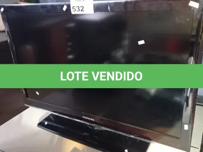 LOTE 532 - 01 TV SAMSUNG 37” POL PARA RETIRADA DE PEÇAS. (NO ESTADO, LEILÃO NÃO TEM GARANTIA E NEM DEVOLUÇÃO, SUJEITO A POSSÍVEIS AVARIAS VISÍVEIS/OCULTAS E/OU AUSÊNCIA DE COMPONENTES).