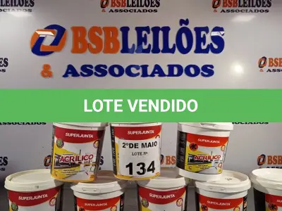 LOTE 134 - 08 KG DE REJUNTAMENTO ACRÍLICO SUPER JUNTA. (NO ESTADO, LEILÃO NÃO TEM GARANTIA E NEM DEVOLUÇÃO, SUJEITO A POSSÍVEIS AVARIAS VISÍVEIS/OCULTAS E/OU AUSÊNCIA DE COMPONENTES).