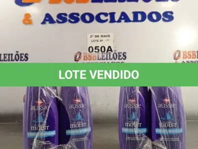 LOTE 050 - 06 FRASCOS DE SHAMPOO E 06 FRASCOS CONDICIONADOR AUSSIE 180ML. (NO ESTADO, LEILÃO NÃO TEM GARANTIA E NEM DEVOLUÇÃO, SUJEITO A POSSÍVEIS AVARIAS VISÍVEIS/OCULTAS E/OU AUSÊNCIA DE COMPONENTES).
