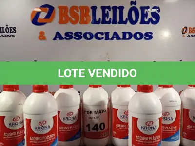 LOTE 140 - 08 TUBOS DE ADESIVO PLÁSTICO PARA TUBOS E CONEXÕES DE PVC RÍGIDO LINHA ÁGUA FRIA 850G. (NO ESTADO, LEILÃO NÃO TEM GARANTIA E NEM DEVOLUÇÃO, SUJEITO A POSSÍVEIS AVARIAS VISÍVEIS/OCULTAS E/OU AUSÊNCIA DE COMPONENTES).