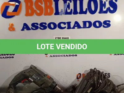LOTE 037 - 02 FURADEIRAS MARCAS E MODELOS DIVERSOS. (NO ESTADO, LEILÃO NÃO TEM GARANTIA E NEM DEVOLUÇÃO, SUJEITO A POSSÍVEIS AVARIAS VISÍVEIS/OCULTAS E/OU AUSÊNCIA DE COMPONENTES).