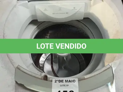 LOTE 156 - 01 MÁQUINA DE LAVAR ROUPAS MARCA BRASTEMP 11KG 220V. (NO ESTADO, LEILÃO NÃO TEM GARANTIA E NEM DEVOLUÇÃO, SUJEITO A POSSÍVEIS AVARIAS VISÍVEIS/OCULTAS E/OU AUSÊNCIA DE COMPONENTES).