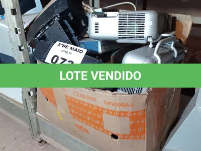 LOTE 073 - 01 LOTE COM ELETRÔNICOS DIVERSOS. (NO ESTADO, LEILÃO NÃO TEM GARANTIA E NEM DEVOLUÇÃO, SUJEITO A POSSÍVEIS AVARIAS VISÍVEIS/OCULTAS E/OU AUSÊNCIA DE COMPONENTES).