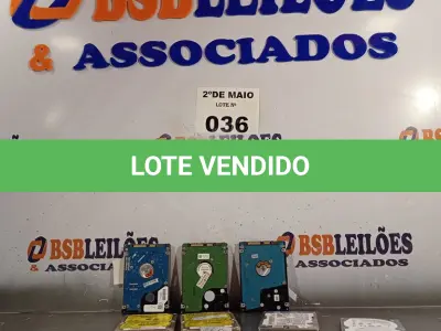 LOTE 036 - 10 HARD DISCO PARA NOTEBOOK MARCAS E MODELOS DIVERSOS. (NO ESTADO, LEILÃO NÃO TEM GARANTIA E NEM DEVOLUÇÃO, SUJEITO A POSSÍVEIS AVARIAS VISÍVEIS/OCULTAS E/OU AUSÊNCIA DE COMPONENTES).