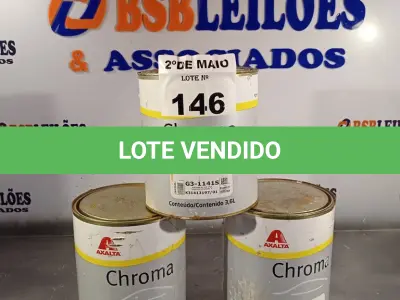 LOTE 146 - 03 GALÕES DE PRIMER 2K PU. (NO ESTADO, LEILÃO NÃO TEM GARANTIA E NEM DEVOLUÇÃO, SUJEITO A POSSÍVEIS AVARIAS VISÍVEIS/OCULTAS E/OU AUSÊNCIA DE COMPONENTES).