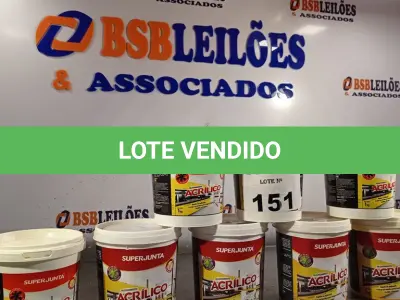LOTE 151 - 08 KG DE REJUNTAMENTO ACRÍLICO SUPER JUNTA. (NO ESTADO, LEILÃO NÃO TEM GARANTIA E NEM DEVOLUÇÃO, SUJEITO A POSSÍVEIS AVARIAS VISÍVEIS/OCULTAS E/OU AUSÊNCIA DE COMPONENTES).