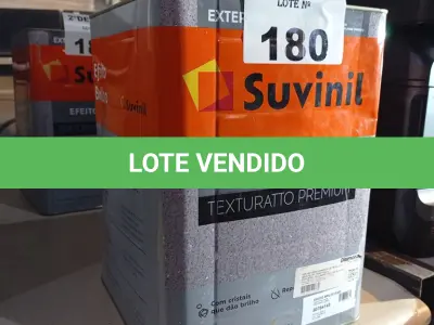 LOTE 180 - 01 LATA DE TEXTURATTO PREMIUM SUVINIL EFEITO BRILHO BASE 24KG. (NO ESTADO, LEILÃO NÃO TEM GARANTIA E NEM DEVOLUÇÃO, SUJEITO A POSSÍVEIS AVARIAS VISÍVEIS/OCULTAS E/OU AUSÊNCIA DE COMPONENTES).