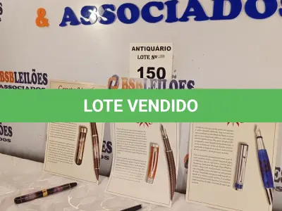 LOTE 150 - 03 CANETAS SENDO: 01 ATLÂNTIDA 2000, 01 GÁLIA 2000 E 01 MANILA 1920. (NO ESTADO, LEILÃO NÃO TEM GARANTIA E NEM DEVOLUÇÃO, SUJEITO A POSSÍVEIS AVARIAS VISÍVEIS/OCULTAS E/OU AUSÊNCIA DE COMPONENTES).