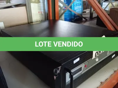 LOTE 087 - 01 NOBREAK ELETRÔNICO PARA RACK 3.000VA MARCA NHS. (NO ESTADO, LEILÃO NÃO TEM GARANTIA E NEM DEVOLUÇÃO, SUJEITO A POSSÍVEIS AVARIAS VISÍVEIS/OCULTAS E/OU AUSÊNCIA DE COMPONENTES).
