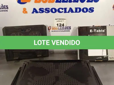 LOTE 124 - 02 SUPORTES PARA NOTEBOOKS. (NO ESTADO, LEILÃO NÃO TEM GARANTIA E NEM DEVOLUÇÃO, SUJEITO A POSSÍVEIS AVARIAS VISÍVEIS/OCULTAS E/OU AUSÊNCIA DE COMPONENTES).