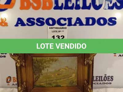 LOTE 132 - 01 QUADRO DECORATIVO COM PINTURA A ÓLEO. (NO ESTADO, LEILÃO NÃO TEM GARANTIA E NEM DEVOLUÇÃO, SUJEITO A POSSÍVEIS AVARIAS VISÍVEIS/OCULTAS E/OU AUSÊNCIA DE COMPONENTES).