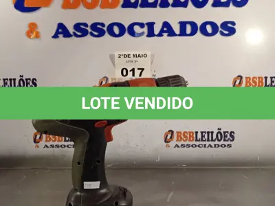 LOTE 017 - 01 PARAFUSADEIRA MARCA SKILL 14.4V SEM O CARREGADOR. (NO ESTADO, LEILÃO NÃO TEM GARANTIA E NEM DEVOLUÇÃO, SUJEITO A POSSÍVEIS AVARIAS VISÍVEIS/OCULTAS E/OU AUSÊNCIA DE COMPONENTES).