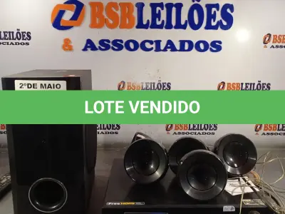 LOTE 189 - 01 DVD HOME THEATER MARCA LG. (NO ESTADO, LEILÃO NÃO TEM GARANTIA E NEM DEVOLUÇÃO, SUJEITO A POSSÍVEIS AVARIAS VISÍVEIS/OCULTAS E/OU AUSÊNCIA DE COMPONENTES).