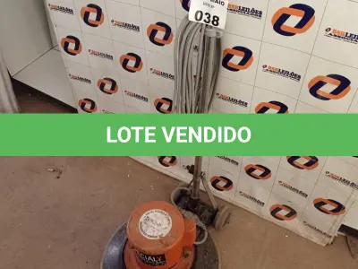 LOTE 038 - 01 ENCERADEIRA INDUSTRIAL MARCA ALL CLEAN. (NO ESTADO, LEILÃO NÃO TEM GARANTIA E NEM DEVOLUÇÃO, SUJEITO A POSSÍVEIS AVARIAS VISÍVEIS/OCULTAS E/OU AUSÊNCIA DE COMPONENTES).
