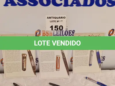 LOTE 150 - 03 CANETAS SENDO: 01 ATLÂNTIDA 2000, 01 GÁLIA 2000 E 01 MANILA 1920. (NO ESTADO, LEILÃO NÃO TEM GARANTIA E NEM DEVOLUÇÃO, SUJEITO A POSSÍVEIS AVARIAS VISÍVEIS/OCULTAS E/OU AUSÊNCIA DE COMPONENTES).