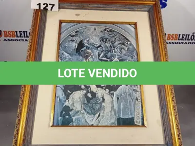 LOTE 127 - 01 QUADRO RÉPLICA DO ARTISTA EL GREGO (1540- 1614). (NO ESTADO, LEILÃO NÃO TEM GARANTIA E NEM DEVOLUÇÃO, SUJEITO A POSSÍVEIS AVARIAS VISÍVEIS/OCULTAS E/OU AUSÊNCIA DE COMPONENTES).