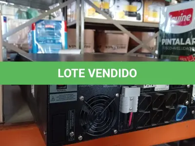 LOTE 101 - 01 NOBREAK ELETRÔNICO PARA RACK 3.000VA MARCA NHS. (NO ESTADO, LEILÃO NÃO TEM GARANTIA E NEM DEVOLUÇÃO, SUJEITO A POSSÍVEIS AVARIAS VISÍVEIS/OCULTAS E/OU AUSÊNCIA DE COMPONENTES).