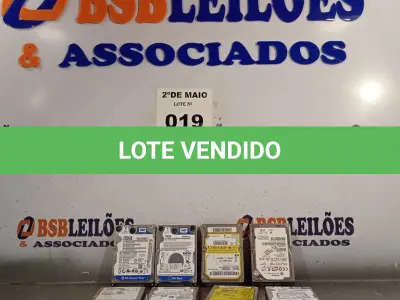 LOTE 019 - 10 HARD DISCO PARA NOTEBOOK MARCAS E MODELOS DIVERSOS. (NO ESTADO, LEILÃO NÃO TEM GARANTIA E NEM DEVOLUÇÃO, SUJEITO A POSSÍVEIS AVARIAS VISÍVEIS/OCULTAS E/OU AUSÊNCIA DE COMPONENTES).