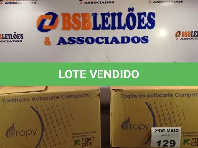 LOTE 129 - 02 TOALHEIROS AUTO CORTE COMPACTO. (NO ESTADO, LEILÃO NÃO TEM GARANTIA E NEM DEVOLUÇÃO, SUJEITO A POSSÍVEIS AVARIAS VISÍVEIS/OCULTAS E/OU AUSÊNCIA DE COMPONENTES).
