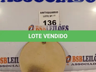 LOTE 136 - 01 PRATO DE PAREDE. (NO ESTADO, LEILÃO NÃO TEM GARANTIA E NEM DEVOLUÇÃO, SUJEITO A POSSÍVEIS AVARIAS VISÍVEIS/OCULTAS E/OU AUSÊNCIA DE COMPONENTES).