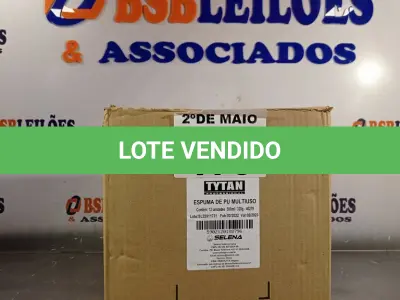 LOTE 176 - 12 TUBOS DE ESPUMA DE PU MULTIUSO TYTAN. (NO ESTADO, LEILÃO NÃO TEM GARANTIA E NEM DEVOLUÇÃO, SUJEITO A POSSÍVEIS AVARIAS VISÍVEIS/OCULTAS E/OU AUSÊNCIA DE COMPONENTES).