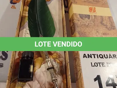 LOTE 147 - 01 CANETA TINTEIRO DE PENA. (NO ESTADO, LEILÃO NÃO TEM GARANTIA E NEM DEVOLUÇÃO, SUJEITO A POSSÍVEIS AVARIAS VISÍVEIS/OCULTAS E/OU AUSÊNCIA DE COMPONENTES).