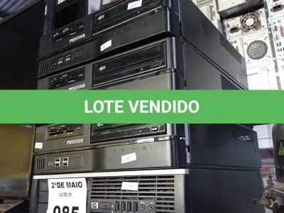 LOTE 085 - 04 CPU’S MARCAS E MODELOS DIVERSOS PARA RETIRADA DE PEÇAS. (NO ESTADO, LEILÃO NÃO TEM GARANTIA E NEM DEVOLUÇÃO, SUJEITO A POSSÍVEIS AVARIAS VISÍVEIS/OCULTAS E/OU AUSÊNCIA DE COMPONENTES).