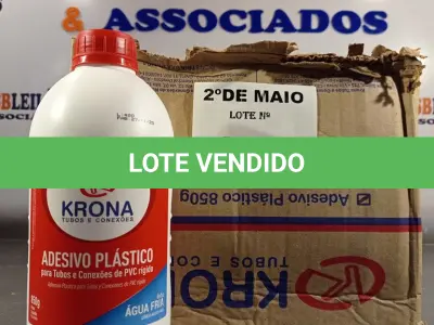 LOTE 185 - 06 TUBOS DE ADESIVO PLÁSTICO PARA TUBOS E CONEXÕES DE PVC RÍGIDO LINHA ÁGUA FRIA 850G. (NO ESTADO, LEILÃO NÃO TEM GARANTIA E NEM DEVOLUÇÃO, SUJEITO A POSSÍVEIS AVARIAS VISÍVEIS/OCULTAS E/OU AUSÊNCIA DE COMPONENTES).
