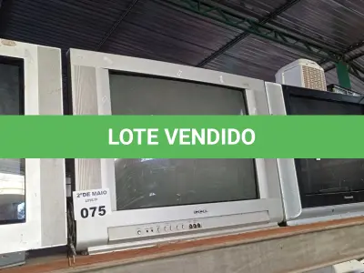 LOTE 075 - 03 TV’S DE TUBO MARCAS E MODELOS DIVERSOS. (NO ESTADO, LEILÃO NÃO TEM GARANTIA E NEM DEVOLUÇÃO, SUJEITO A POSSÍVEIS AVARIAS VISÍVEIS/OCULTAS E/OU AUSÊNCIA DE COMPONENTES).