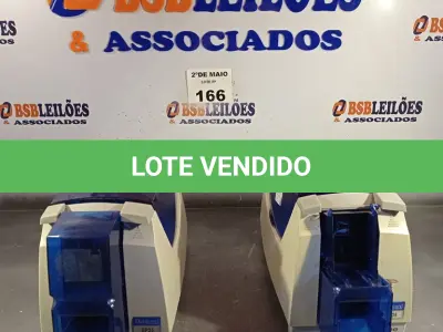 LOTE 166 - 02 IMPRESSORAS DE CARTÃO DATACARD SP35. (NO ESTADO, LEILÃO NÃO TEM GARANTIA E NEM DEVOLUÇÃO, SUJEITO A POSSÍVEIS AVARIAS VISÍVEIS/OCULTAS E/OU AUSÊNCIA DE COMPONENTES).
