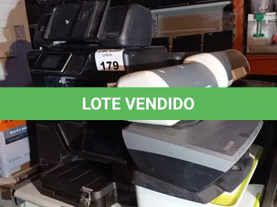 LOTE 179 - 10 IMPRESSORAS MARCAS E MODELOS DIVERSOS PARA RETIRADA DE PEÇAS. (NO ESTADO, LEILÃO NÃO TEM GARANTIA E NEM DEVOLUÇÃO, SUJEITO A POSSÍVEIS AVARIAS VISÍVEIS/OCULTAS E/OU AUSÊNCIA DE COMPONENTES).
