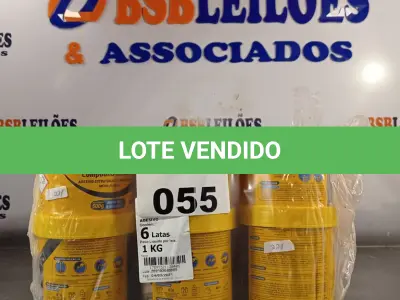 LOTE 055 - 06 LATAS DE ADESIVO ESTRUTURAL DE BASE EPÓXI MEDIA FLUIDEZ, COMPONENTES A+B. (NO ESTADO, LEILÃO NÃO TEM GARANTIA E NEM DEVOLUÇÃO, SUJEITO A POSSÍVEIS AVARIAS VISÍVEIS/OCULTAS E/OU AUSÊNCIA DE COMPONENTES).