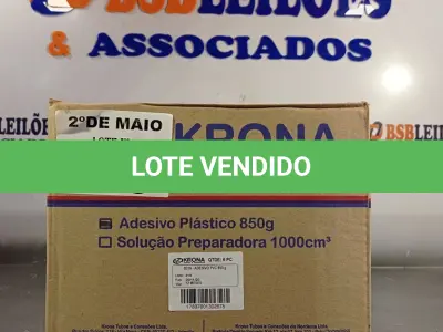 LOTE 169 - 06 TUBOS DE ADESIVO PLÁSTICO PARA TUBOS E CONEXÕES DE PVC RÍGIDO LINHA ÁGUA FRIA 850G. (NO ESTADO, LEILÃO NÃO TEM GARANTIA E NEM DEVOLUÇÃO, SUJEITO A POSSÍVEIS AVARIAS VISÍVEIS/OCULTAS E/OU AUSÊNCIA DE COMPONENTES).