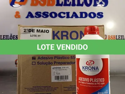 LOTE 169 - 06 TUBOS DE ADESIVO PLÁSTICO PARA TUBOS E CONEXÕES DE PVC RÍGIDO LINHA ÁGUA FRIA 850G. (NO ESTADO, LEILÃO NÃO TEM GARANTIA E NEM DEVOLUÇÃO, SUJEITO A POSSÍVEIS AVARIAS VISÍVEIS/OCULTAS E/OU AUSÊNCIA DE COMPONENTES).