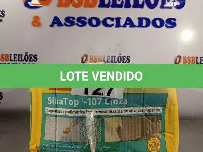 LOTE 127 - 01 CAIXA DE SIKA TOP-107 CINZA, ARGAMASSA POLIMÉRICA IMPERMEABILIZANTE DE ALTO DESEMPENHO. (NO ESTADO, LEILÃO NÃO TEM GARANTIA E NEM DEVOLUÇÃO, SUJEITO A POSSÍVEIS AVARIAS VISÍVEIS/OCULTAS E/OU AUSÊNCIA DE COMPONENTES).