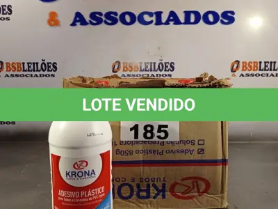 LOTE 185 - 06 TUBOS DE ADESIVO PLÁSTICO PARA TUBOS E CONEXÕES DE PVC RÍGIDO LINHA ÁGUA FRIA 850G. (NO ESTADO, LEILÃO NÃO TEM GARANTIA E NEM DEVOLUÇÃO, SUJEITO A POSSÍVEIS AVARIAS VISÍVEIS/OCULTAS E/OU AUSÊNCIA DE COMPONENTES).