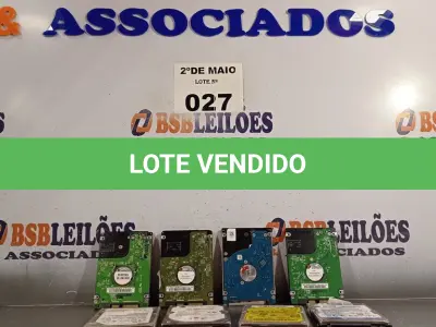 LOTE 027 - 10 HARD DISCO PARA NOTEBOOK MARCAS E MODELOS DIVERSOS. (NO ESTADO, LEILÃO NÃO TEM GARANTIA E NEM DEVOLUÇÃO, SUJEITO A POSSÍVEIS AVARIAS VISÍVEIS/OCULTAS E/OU AUSÊNCIA DE COMPONENTES).