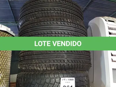 LOTE 061 - 04 PNEUS REMOLD NAS MEDIDAS: 185/65/14, 185/60/15, 185/60/15 E 175/70/14. (NO ESTADO, LEILÃO NÃO TEM GARANTIA E NEM DEVOLUÇÃO, SUJEITO A POSSÍVEIS AVARIAS VISÍVEIS/OCULTAS E/OU AUSÊNCIA DE COMPONENTES).