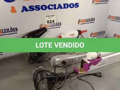 LOTE 024 - 02 SECADORES DE CABELO, 03 MASSAGEADORES E 01 SOPRADOR MARCAS E MODELOS DIVERSOS. (NO ESTADO, LEILÃO NÃO TEM GARANTIA E NEM DEVOLUÇÃO, SUJEITO A POSSÍVEIS AVARIAS VISÍVEIS/OCULTAS E/OU AUSÊNCIA DE COMPONENTES).