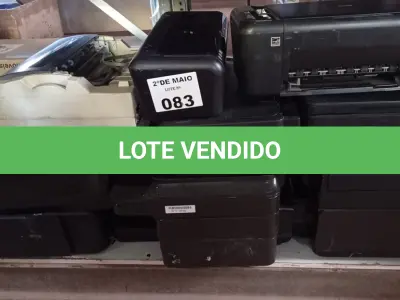 LOTE 083 - 10 IMPRESSORAS MARCAS E MODELOS DIVERSOS PARA RETIRADA DE PEÇAS. (NO ESTADO, LEILÃO NÃO TEM GARANTIA E NEM DEVOLUÇÃO, SUJEITO A POSSÍVEIS AVARIAS VISÍVEIS/OCULTAS E/OU AUSÊNCIA DE COMPONENTES).