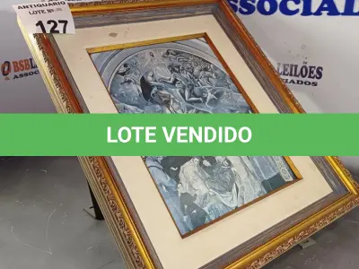 LOTE 127 - 01 QUADRO RÉPLICA DO ARTISTA EL GREGO (1540- 1614). (NO ESTADO, LEILÃO NÃO TEM GARANTIA E NEM DEVOLUÇÃO, SUJEITO A POSSÍVEIS AVARIAS VISÍVEIS/OCULTAS E/OU AUSÊNCIA DE COMPONENTES).