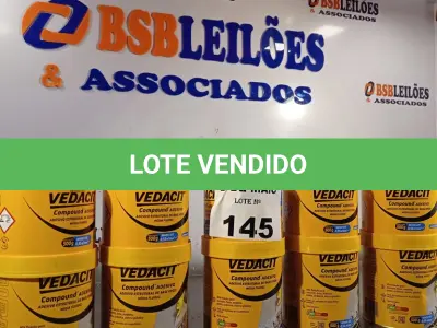 LOTE 145 - 06 LATAS DE ADESIVO ESTRUTURAL DE BASE EPÓXI MEDIA FLUIDEZ, COMPONENTES A+B. (NO ESTADO, LEILÃO NÃO TEM GARANTIA E NEM DEVOLUÇÃO, SUJEITO A POSSÍVEIS AVARIAS VISÍVEIS/OCULTAS E/OU AUSÊNCIA DE COMPONENTES).