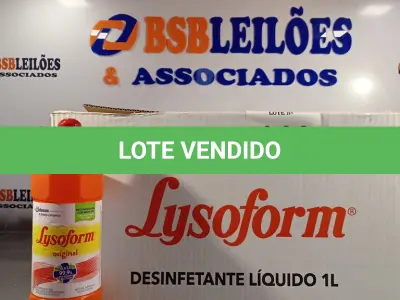 LOTE 144 - 12 LITROS DE LYSOFORM. (NO ESTADO, LEILÃO NÃO TEM GARANTIA E NEM DEVOLUÇÃO, SUJEITO A POSSÍVEIS AVARIAS VISÍVEIS/OCULTAS E/OU AUSÊNCIA DE COMPONENTES).