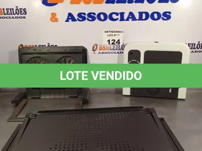 LOTE 124 - 02 SUPORTES PARA NOTEBOOKS. (NO ESTADO, LEILÃO NÃO TEM GARANTIA E NEM DEVOLUÇÃO, SUJEITO A POSSÍVEIS AVARIAS VISÍVEIS/OCULTAS E/OU AUSÊNCIA DE COMPONENTES).