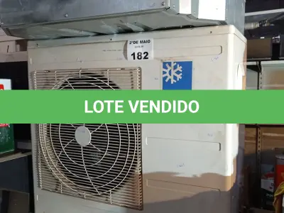 LOTE 182 - 01 AR CONDICIONADO MARCA YORK 24.000BTU. (NO ESTADO, LEILÃO NÃO TEM GARANTIA E NEM DEVOLUÇÃO, SUJEITO A POSSÍVEIS AVARIAS VISÍVEIS/OCULTAS E/OU AUSÊNCIA DE COMPONENTES).