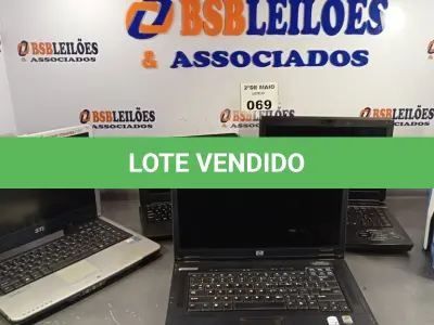 LOTE 069 - 04 NOTEBOOKS E 03 ROTEADORES MARCAS E MODELOS DIVERSOS PARA RETIRADA DE PEÇAS. (NO ESTADO, LEILÃO NÃO TEM GARANTIA E NEM DEVOLUÇÃO, SUJEITO A POSSÍVEIS AVARIAS VISÍVEIS/OCULTAS E/OU AUSÊNCIA DE COMPONENTES).