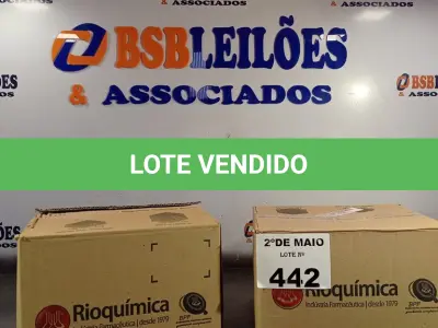 LOTE 442 - 02 CAIXAS COM BISNAGAS DE ÁLCOOL ETÍLICO HIDRATADO 70%. (NO ESTADO, LEILÃO NÃO TEM GARANTIA E NEM DEVOLUÇÃO, SUJEITO A POSSÍVEIS AVARIAS VISÍVEIS/OCULTAS E/OU AUSÊNCIA DE COMPONENTES).