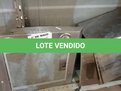 LOTE 452 - 01 CUBA PARA LAVATÓRIO MARCA DECA E 01 DEPURADOR DE AR MARCA TRAMONTINA EM AÇO 220V. (NO ESTADO, LEILÃO NÃO TEM GARANTIA E NEM DEVOLUÇÃO, SUJEITO A POSSÍVEIS AVARIAS VISÍVEIS/OCULTAS E/OU AUSÊNCIA DE COMPONENTES).
